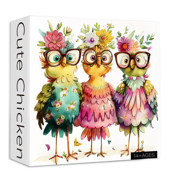 Simpatico puzzle di pollo puzzle 1000 pezzi
